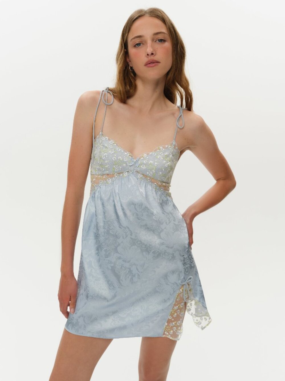 For Love & Lemons Baby's Breath Slip Dress XL / Baby Blue